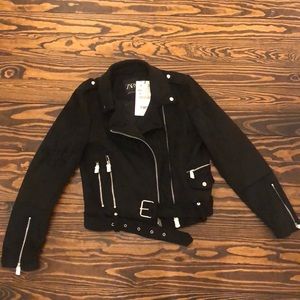 Zara Black Suede Jacket